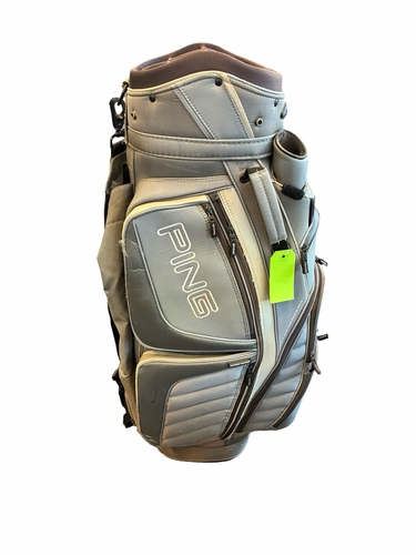 Used Ping 14 WAY CART BAG Mens Cart Bag Grey 11682-S000135097