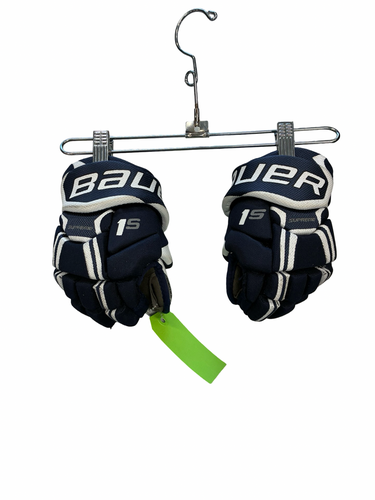 Used Bauer SUPREME ONE Youth Gloves Navy Blue 8" 11682-S000135077