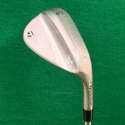 TaylorMade Milled Grind Chrome 58-SB11 58 Lob Wedge Stepped Steel Wedge Flex