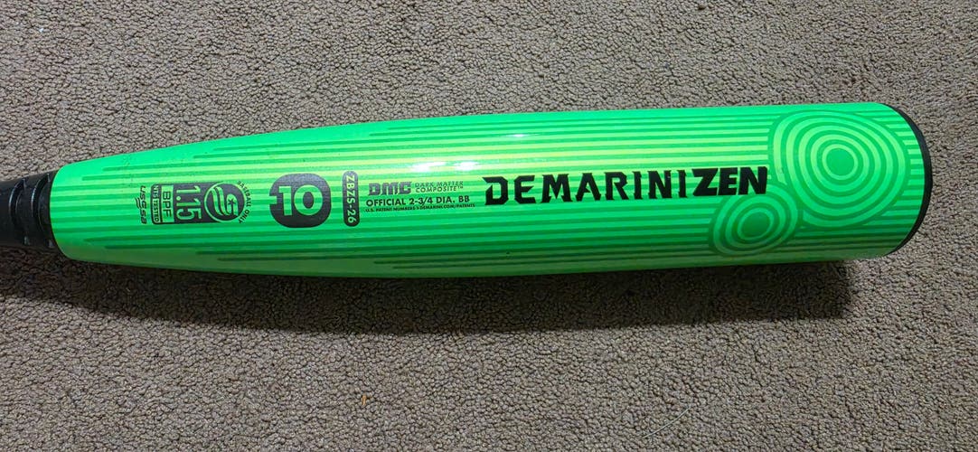 2026 DeMarini CF Zen Composite USSSA Certified Bat (-10) 20 oz 29" (Used)