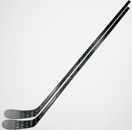 New 2 Pack Custom Black CCM XF Ghost (Trigger 10 Pro Build)-RH-75 Flex-P28-Grip W/ Bubble Texture