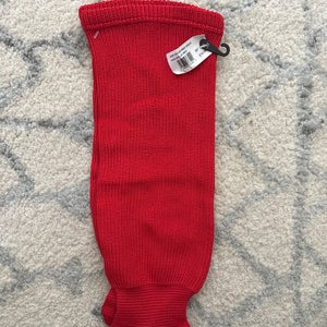 Red Small 20” Knit Socks (NWT)