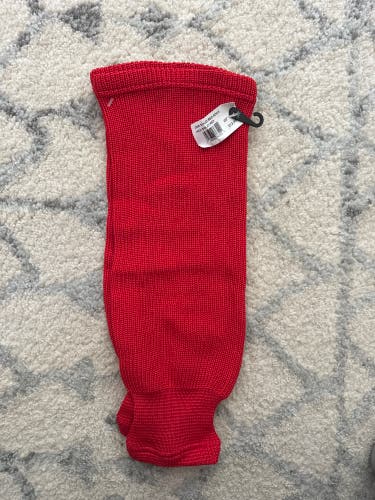 Red Small 20” Knit Socks (NWT)