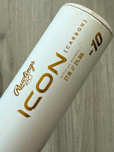 2024 Rawlings Icon USSSA Composite Bat -10, 27/17