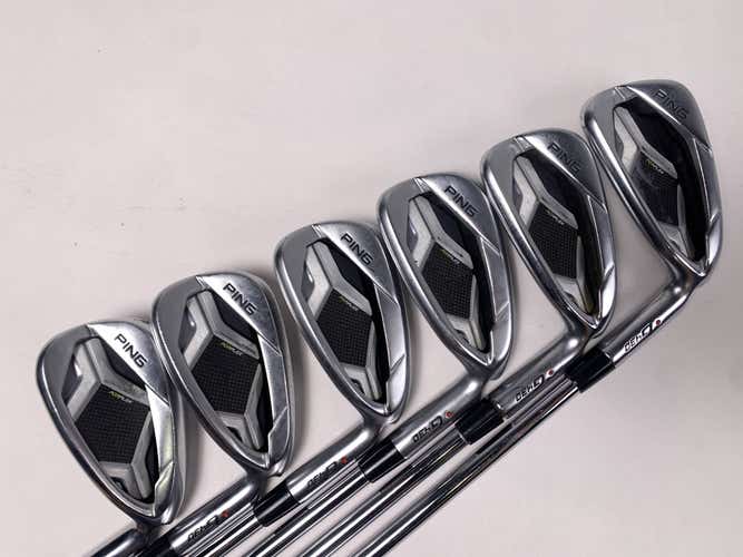 Ping G430 Iron Set 6-PW+AW Red Dot 1* Flat Elevate MPH 95g Regular Steel Mens RH
