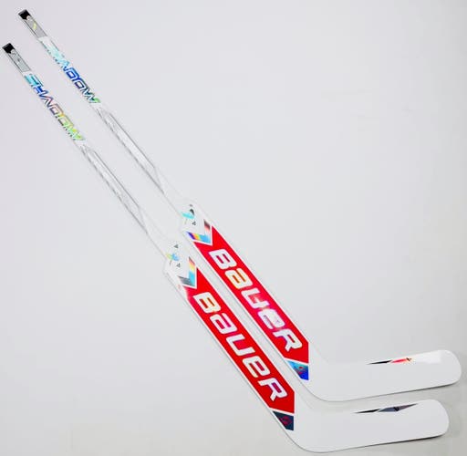 New 2 Pack Custom Red Bauer Supreme Shadow Goalie Stick-25"-Trigger Grip