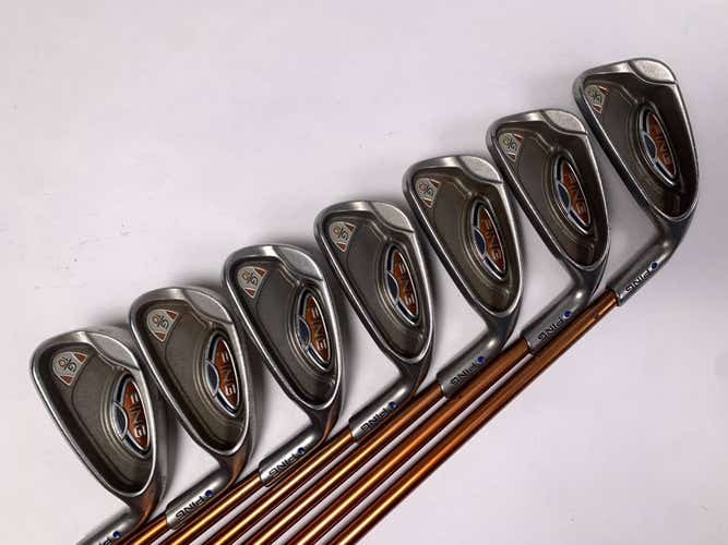 Ping G10 Iron Set 4-PW Blue Dot 1* Up TFC 129 I Regular RH Oversize Grips