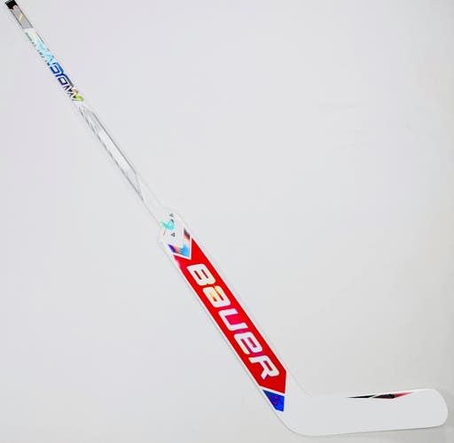 New Custom Red Bauer Supreme Shadow Goalie Stick-25"-Trigger Grip
