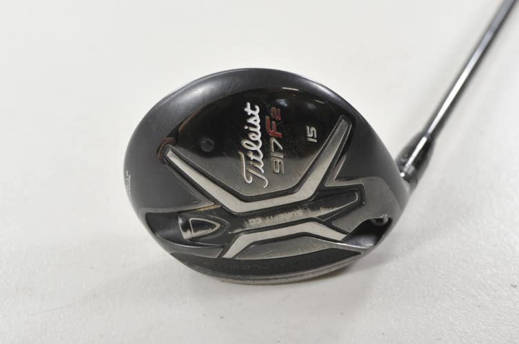 LEFT HAND Titleist 917F2 15* Fairway Wood Stiff Diamana S+ 70g Graphite # 221729