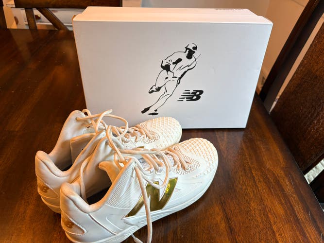 White, New Balance Ohtani 1 Metal Cleats, Men’s 10 (lightly Used)