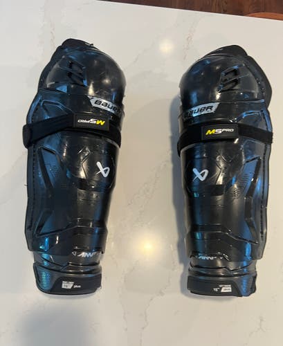 Senior Bauer Supreme M5 Pro 15" Shin Pads (Lightly Used)