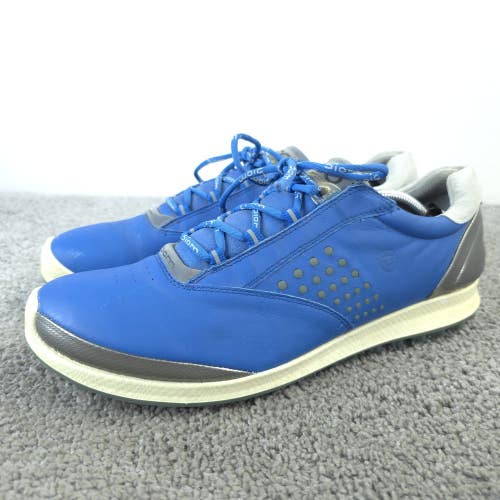 ECCO Biom Hybrid Golf Shoes Spikeless Womens 41 EU 10-10.5 US Blue Yak Leather