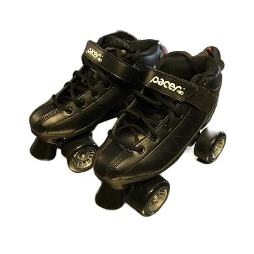 Used Pacer REVIVE Senior Roller Quad Skates Black Senior 6 11730-S000071200