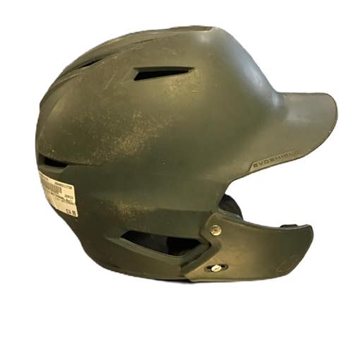 Used EvoShield XVT 2.0 Matte Baseball Batting Helmet w. Jaw Guard Grey M/L 11730-S000070195