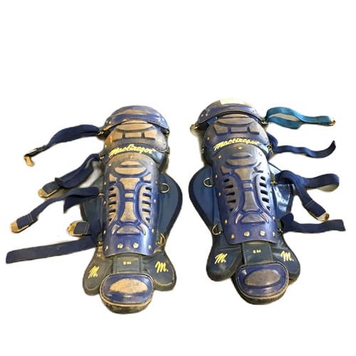 Used MacGregor B64 Catchers Leg Guards Royal Blue Junior 11730-S000071576
