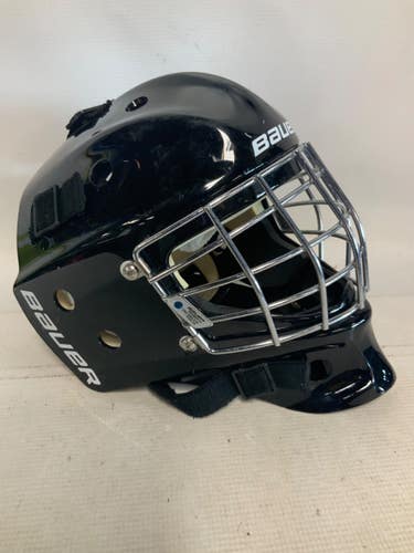 Used Bauer NME 3 EXPIRED Youth Goalie Helmet/Mask Black XS/S 11823-S000040564
