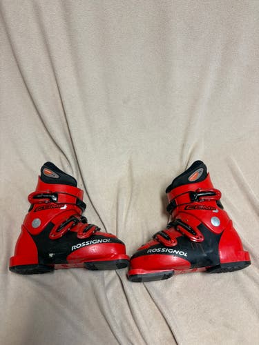 Mondo 20 & 20.5 Kid's Rossignol All Mountain Comp J Ski Boots (Used)