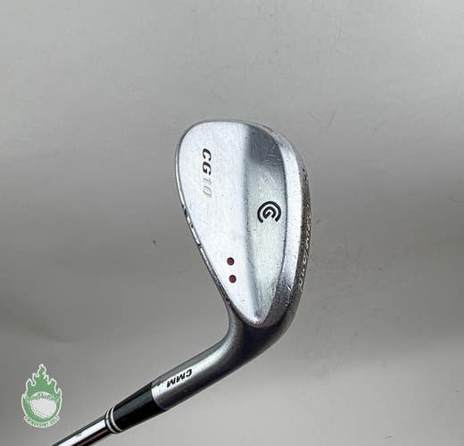 Right Handed Cleveland CG10 Two Dot Wedge 56* Chrome Wedge Flex Steel Golf Club