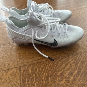 White Men's Size M 10.0 (W 11.0) Adult Nike Huarache 9 Elite Low Low Top (very lightly used)