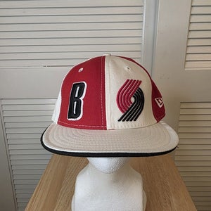 NWS Vintage Portland Trailblazers Double Whammy New Era 59fifty 7 1/4 NBA MUSA