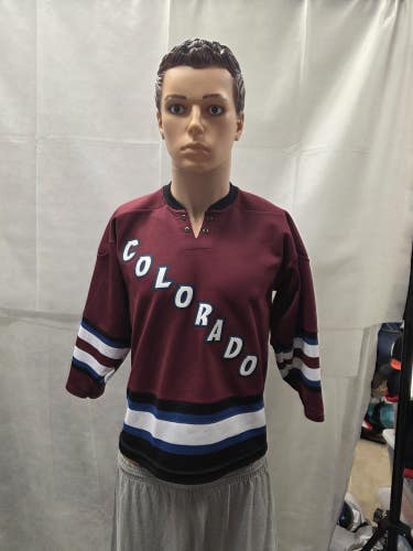 Vintage Joe Sacic Colorado Avalanche CCM Jersey Youth L/XL NHL