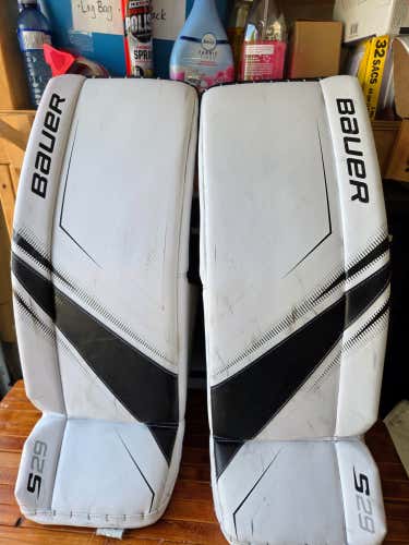 Bauer S29 Senior Goalie Pads 33"+1 Small (S) | Great Condition