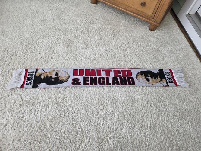 Rare David Beckham Simply The Becks United&England Scarf