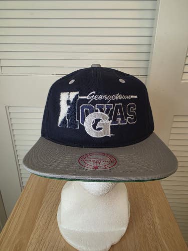 NWS Georgetown Hoyas Mitchell & Ness Deadstock Fit Snapback Hat NCAA