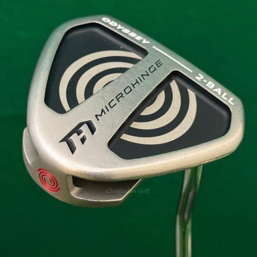 Odyssey 2024 Microhinge 2-Ball 35" Double-Bend Mallet Putter Golf Club w/ HC