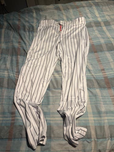 White Men's Large Adult Rawlings Game Pants (New)