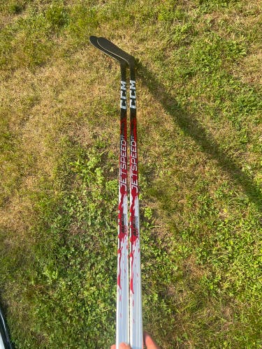 Custom Red Senior CCM FT9 Pro Left Hand Hockey Stick 75 Flex (New)