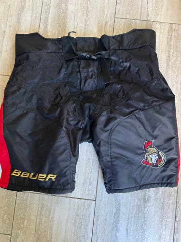 Black XL Bauer None Pant Shell Pro Stock (Used)