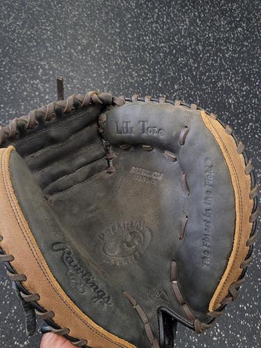 Used Rawlings PREMIUM SERIES BB/SB Catchers RH Throw Brown And Black 32 1/2" 11849-S000041613