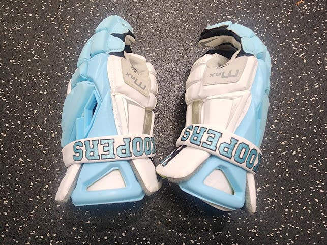 Used Maverik Max Koopers Lacrosse Gloves Mens Carolina Blue 13" 11849-S000041604
