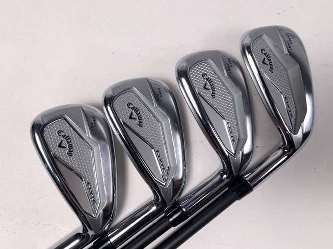 Callaway Elyte Max Fast Iron Set 7-PW Vanquish 4 R2 Senior Graphite Mens RH