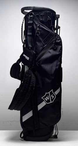 Wilson Quiver Stand Bag Black 4-Way Divide Dual Strap Golf Bag