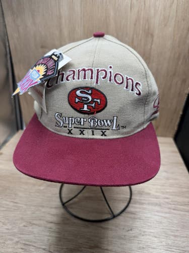 VTG 1995 San Francisco 49ers Super Bowl XXIX 29 Champions Locker Room Hat - NEW
