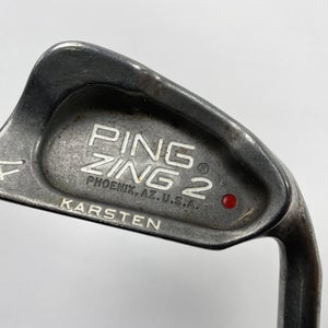 Ping Zing 2 Single 4 Iron Red Dot 1* Flat Karsten JZ Stiff RH Midsize Grip