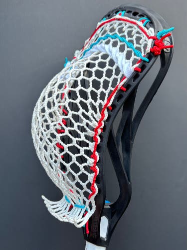 New Warrior Evo QX-O Head Custom Strung with 4s Mesh (Sample Stringing)