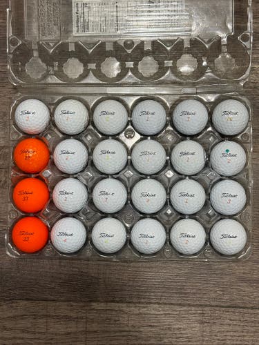 24 Titleist Velocity Golf Balls - 5A/4A Condition