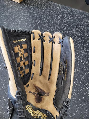Used Rawlings SS14BR BB/SB Glove RH Throw Black 14" 11849-S000041591