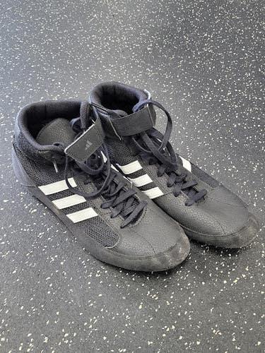 Used Adidas Wrestling Shoes Black Senior 9.5 11849-S000041588