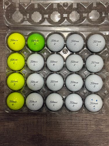20 Titleist Tour Soft Golf Balls - Almost All 5A Mint Condition