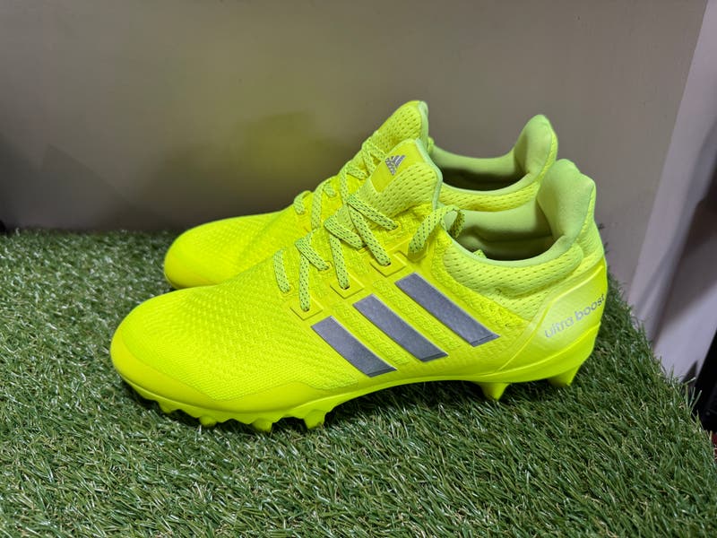 Adidas UltraBoost Football Cleats Solar Yellow JP7413 US Men Size 12 New Adidas Ultraboost Ultra Boost Football Cleats Solar Yellow  main image 2
