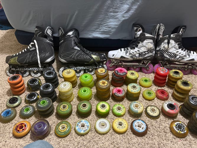ACCEPTING OFFERS (READ DESC) SKATE WHEELS AND GEAR (2 PHOTOS WORTH)