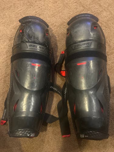 Senior Bauer Vapor 3X Pro 15" Shin Pads (Used)