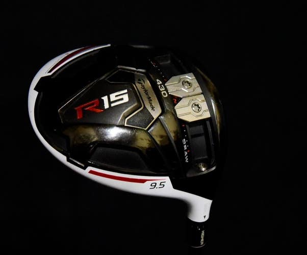 TAYLORMADE R15 DRIVER LOFT 9.5, SHAFT 45 IN, STIFF FLEX, RIGHT HANDED