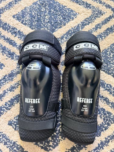 Senior Large CCM Referee Elbow Pads (New)