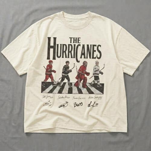 The Hurricanes Abbey Road Parody Shirt | Vintage Carolina Ice Hockey Fan White T-Shirt