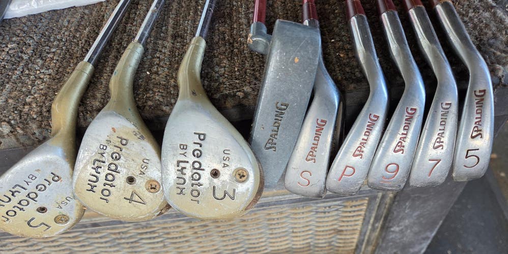 SET 9 LADIES GOLF CLUBS 3 4 5  WOODS; 5 7 9 PW SW IRONS PUTTER ALL W NEW GRIPS